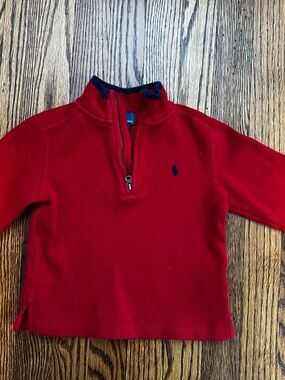Polo Ralph Lauren Red Quarter-Zip Pullover
